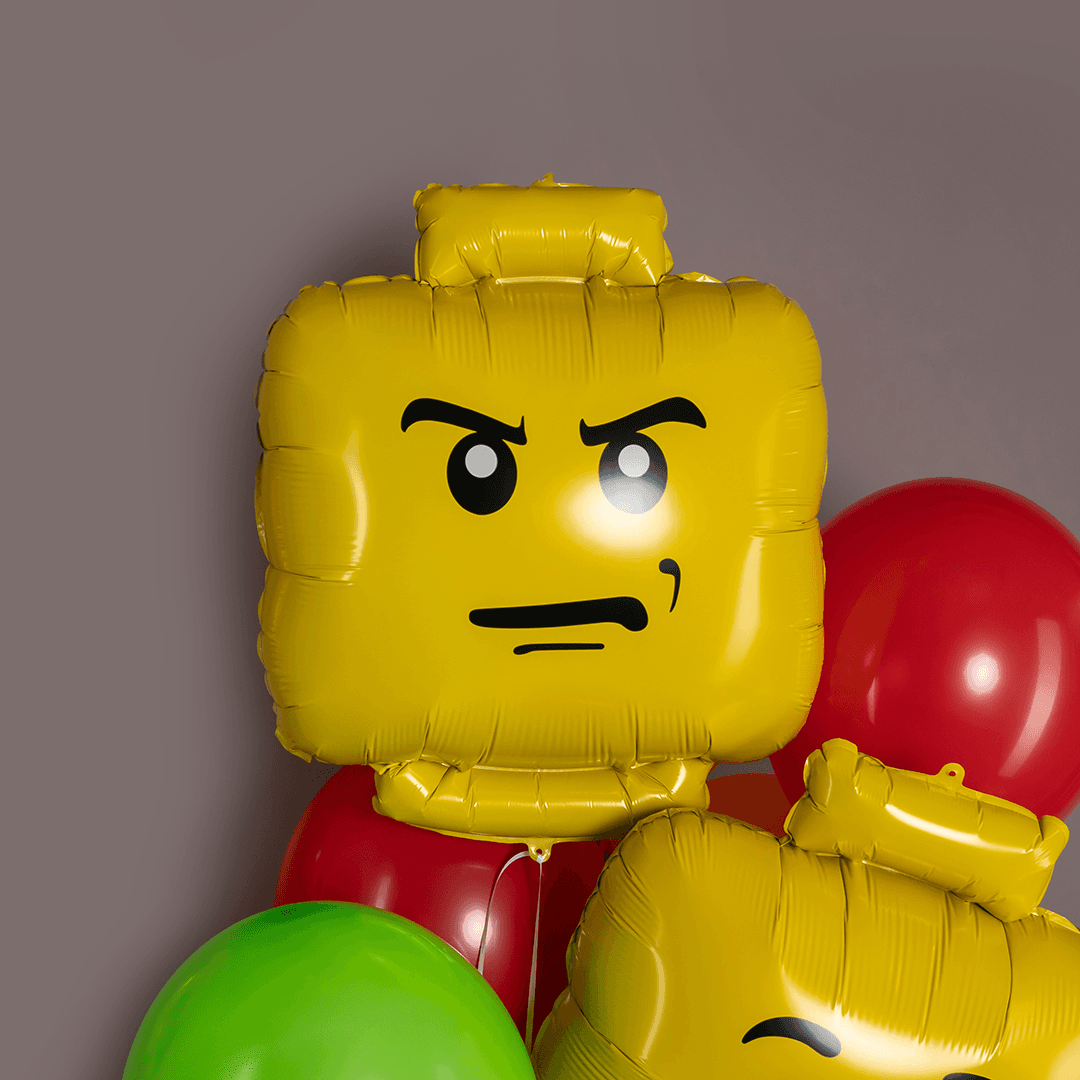 Охапка ярких шаров в стиле Lego (фото 3)
